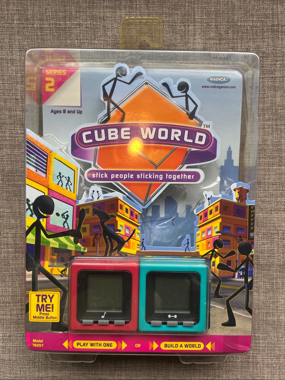 Radica Cube World Series 2 Set Y2K Electronic Game Sealed